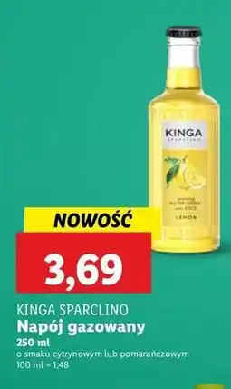 Lidl Woda orange Kinga Sparclino oferta