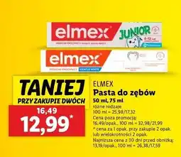 Lidl Pasta do zębów dla dzieci w wieku 6-12 lat Elmex Junior oferta
