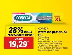 Lidl Krem mocujący do protez neutralny smak Corega Super Mocny oferta