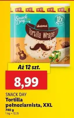 Lidl Tortilla pełnoziarnista Snack Day oferta
