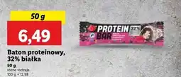 Lidl Baton white chocolate raspberry Protein Bar oferta