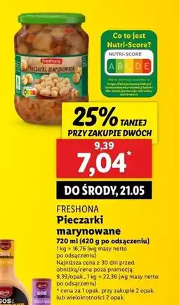 Lidl Pieczarki marynowane Freshona oferta