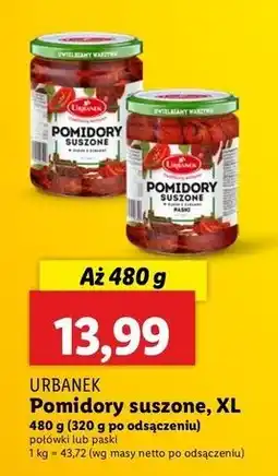 Lidl Pomidory suszone paski Urbanek oferta