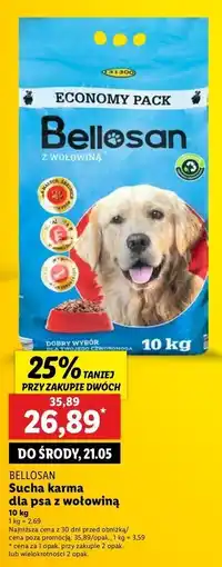 Lidl Karma dla psa wołowina Bellosan oferta
