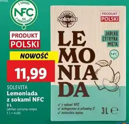 Lidl Lemoniada jabłko cytryna mięta Solevita oferta