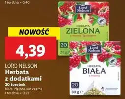 Lidl Herbata zielona z maliną i granatem Lord Nelson oferta