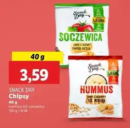 Lidl Chipsy z ciecierzycy o smaku hummusa Snack Day oferta