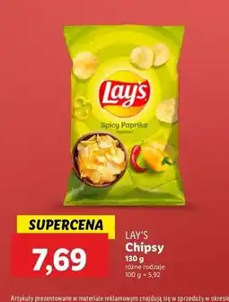 Lidl Chipsy pikantna papryka Lay's oferta