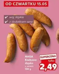 Kaufland Kiełbasa śląska z serem Haga oferta