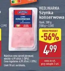 ALDI Szynka konserwowa Wędliniarnia Classic oferta