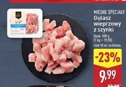 ALDI Gulasz wieprzowy z szynki Mięsne Specjały Zawsze Świeże (Aldi) oferta