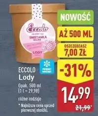 ALDI Lody śmietanka malina Eccolo oferta