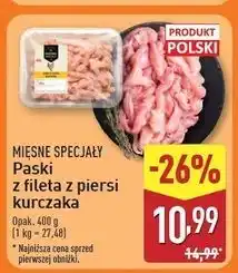 ALDI Paski z fileta piersi kurczaka Mięsne Specjały Zawsze Świeże (Aldi) oferta