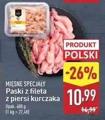 ALDI Paski z fileta piersi kurczaka Mięsne Specjały Zawsze Świeże (Aldi) oferta