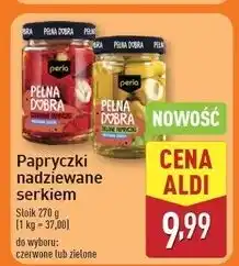 ALDI Papryczki czerwone nadziewane serkiem Perla oferta