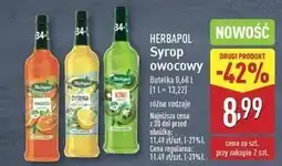 ALDI Syrop kiwi Herbapol oferta