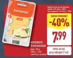 ALDI Ser emmentaler plastry Hofburger oferta