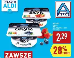 ALDI Jogurt skyr truskawkowy Milsani oferta