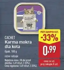 ALDI Karma dla kota cielęcina w sosie Cachet oferta