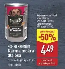 ALDI Karma dla psa bogata w wołowinę Romeo (Karma) oferta