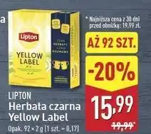 ALDI Herbata Lipton Yellow Label Tea oferta