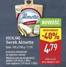 ALDI Serek z chrzanem Hochland Almette oferta