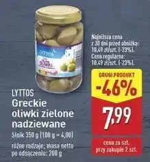 ALDI Oliwki zielone z czosnkiem Lyttos oferta