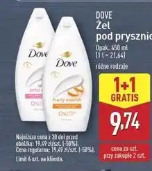 ALDI Żel pod prysznic fruity nourushing Dove oferta