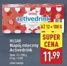 ALDI Napój truskawkowy Milsani oferta