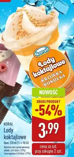 ALDI Lody krówka-kukułka Koral Koktajlowe oferta
