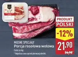 ALDI Porcja rosołowa wołowa Mięsne Specjały Zawsze Świeże (Aldi) oferta