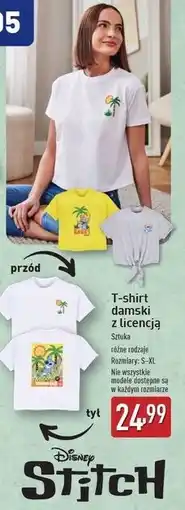 ALDI T-shirt damski z krótkim rękawem disney stitch oferta