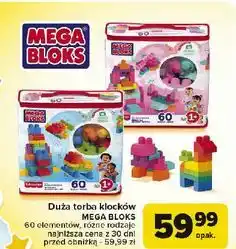 Carrefour Klocki w torbie niebieskie Mega Bloks oferta