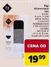 Carrefour Figi dziewczęce Tex oferta