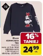 Carrefour Bluza dziewczęca 3-14 lat Tex oferta