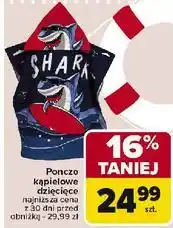 Carrefour Ponczo kąpielowe z kapturem oferta