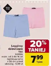 Carrefour Legginsy dziewczęce 3-16 lat Tex oferta