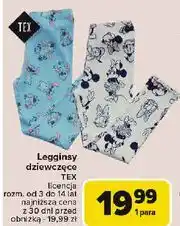 Carrefour Legginsy dziewczece Tex oferta