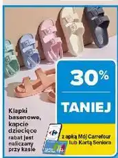 Carrefour Klapki basenowe dziecięce oferta