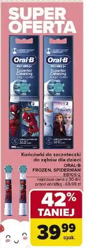 Carrefour Końcówki do szczoteczki ed10s-4 Oral-B Pro 3 oferta