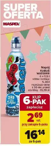 Carrefour Woda truskawkowa Kubuś Waterrr oferta