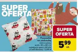 Carrefour Poszewka na poduszke 40 x cm oferta