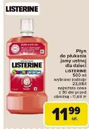Carrefour Płyn do płukania ust mild berry Listerine Smart Rinse oferta