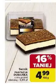 Carrefour Sernik fantasja dubajska Cukiernia Olsza oferta
