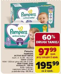 Carrefour Pieluchy 5 Pampers Active Baby oferta