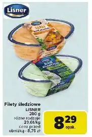 Carrefour Filety śledziowe w sosie koperkowym Lisner oferta