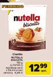 Carrefour Ciastka z kremem Nutella Biscuits oferta