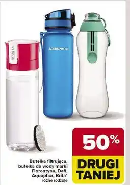 Carrefour Butelka filtrująca wodę 600 ml niebieska Brita Fill&Go Vital oferta