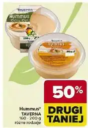 Carrefour Hummus kremowy dip z ciecierzycy pastą sezamową i oliwą oliwek Taverna oferta