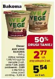 Carrefour Deser na kremie kokosowym czekolada z wiśniami Bakoma Ave Vege oferta